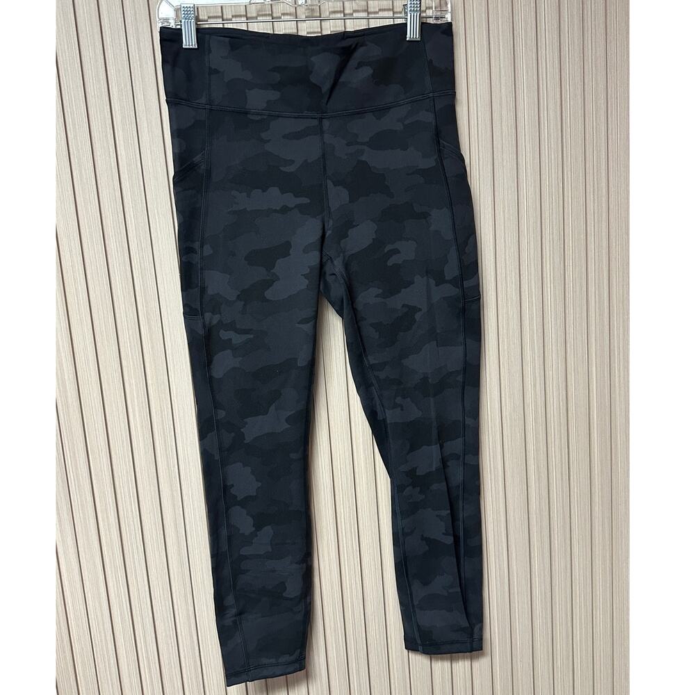 Lululemon Invigorate High-Rise Tight Heritage 365 Camo Deep Coal Multi Size 10 - Picture 2 of 4
